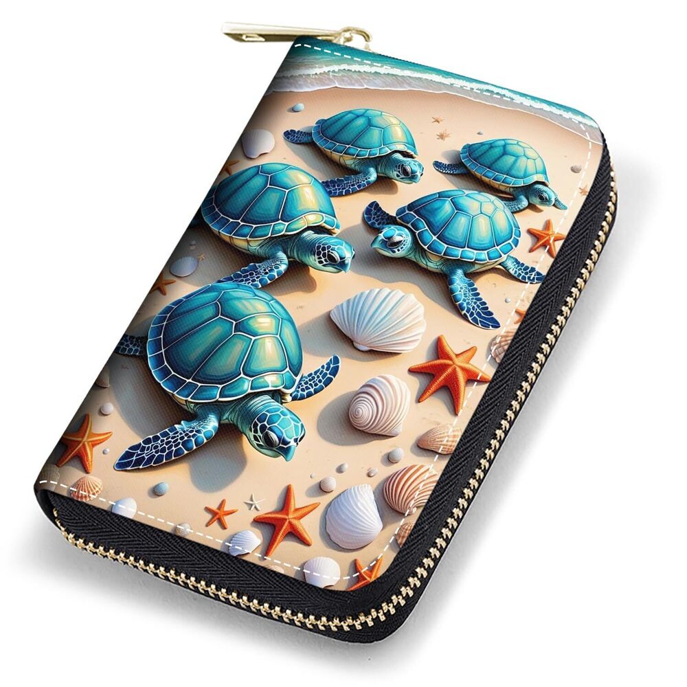 2252 Credit Card Holder Wallets , RFID Blocking Small Leather Card Case